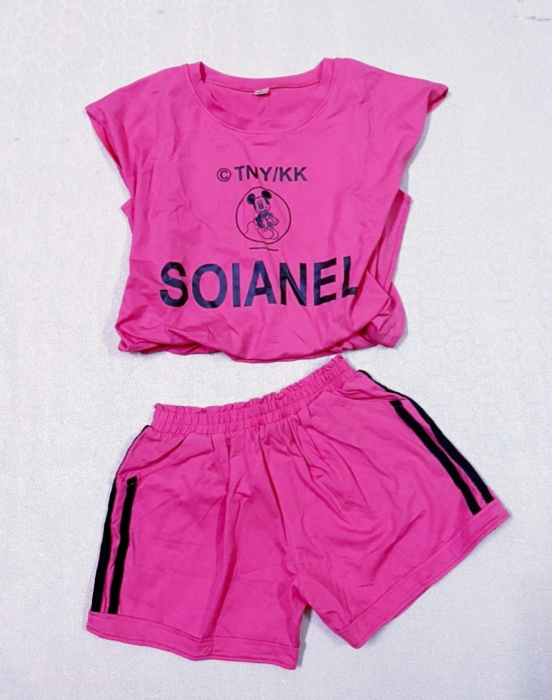 Đồ bộ áo crop top size đại cho bé gái