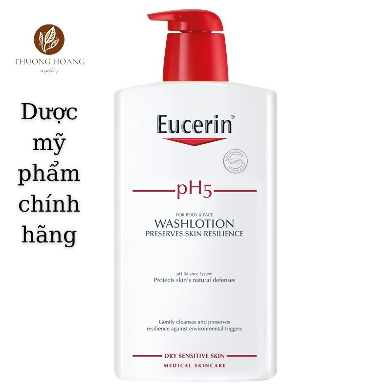 CHÍNH HÃNG Sữa tắm cho da cơ thể nhạy cảm Eucerin pH5 Skin Resilience