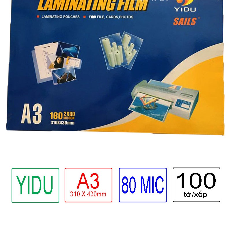 [HCM]Ép Plastic khổ A3 giá sỉchất lượng cao độ dày 80mic