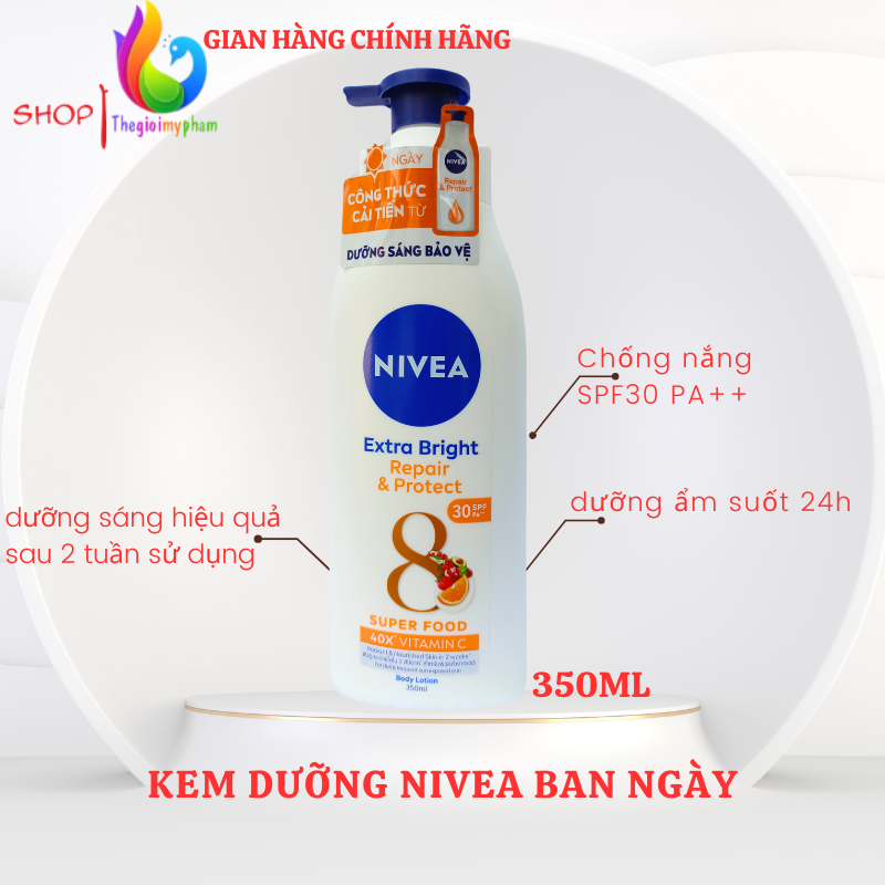Sữa Dưỡng Thể Sáng Da Nivea 350ml