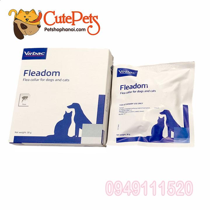 [HOÀN TIỀN 10%]Vòng cổ chống rận Fleadom Virbac - CutePets