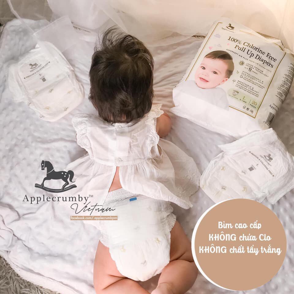 Tã/ Bỉm APPLECRUMBY Overnights dán/ quần đủ size