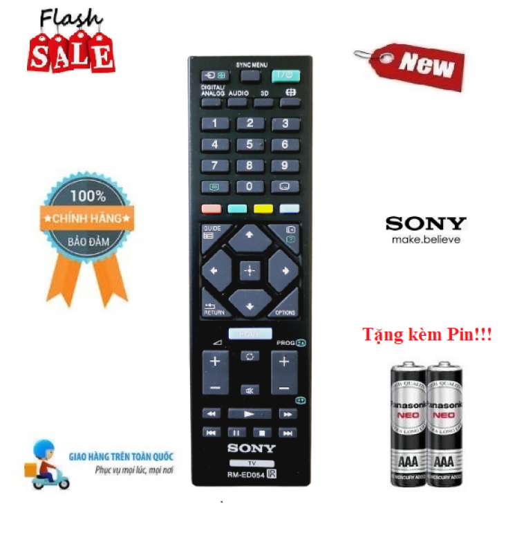 Bảng giá Remote Điều khiển tivi Sony RM-ED054 LED/LCD/Smart TV- Hàng mới chính hãng 100% Tặng kèm Pin!!!