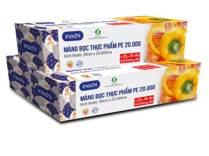Màng bọc thực phẩm PE Shinsen Inochi hàng xuất Nhật Bản Đạt tiêu chuẩn HACCP, an toàn sức khỏe