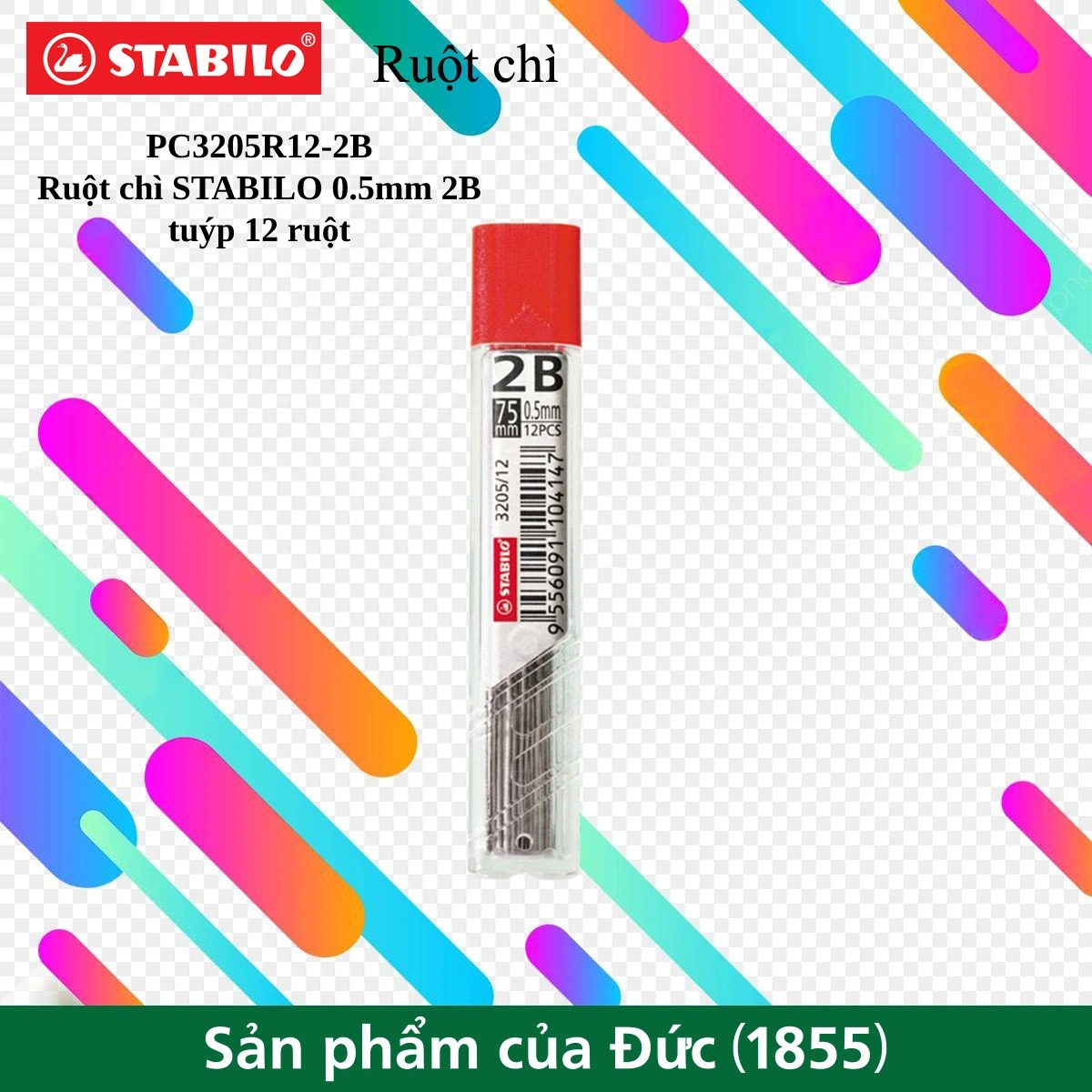 1 Tuýp 12/24 ruột chì STABILO nét 0.5/0.7mm