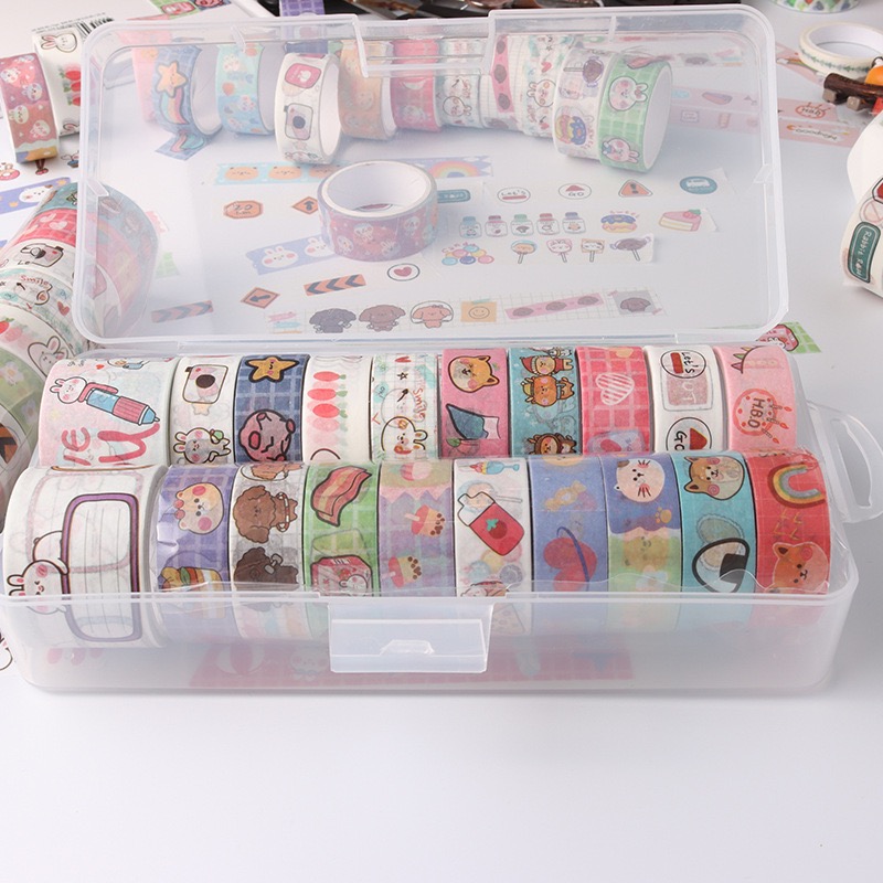 Cuộn washi tape dễ thương cute dài 5m dùng để trang trí