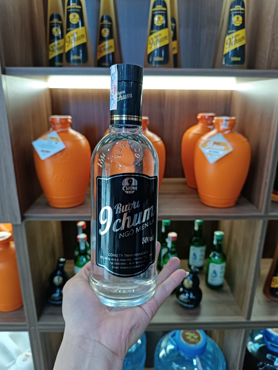 Rượu Ngô Men Lá 9 Chum - 500ml