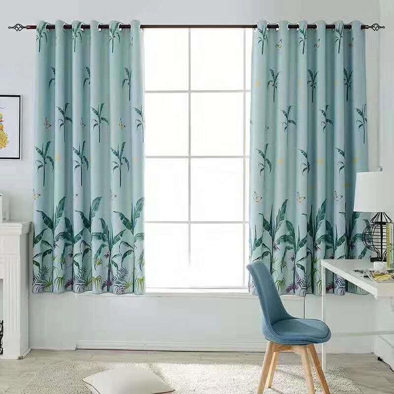 Rèm vải dày cao cấp ( có sẵn khoen tròn ) 2m cao - CÂY CHUỐI