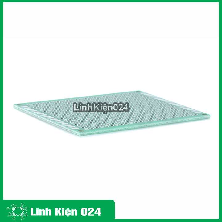 Phíp đồng đục lỗ 2 mặt PCB xanh dày 1.6mm 9x15cm