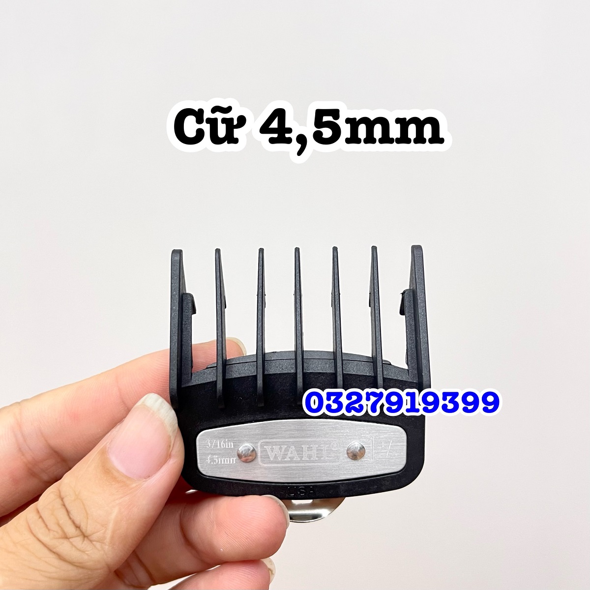 Cữ tông đơ 1,5mm gá thép WAHL - 1,5 3 4,5 25mm