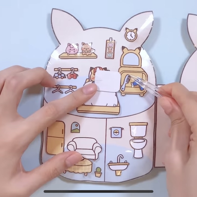 Squishy giấy nhà của Pikachu
