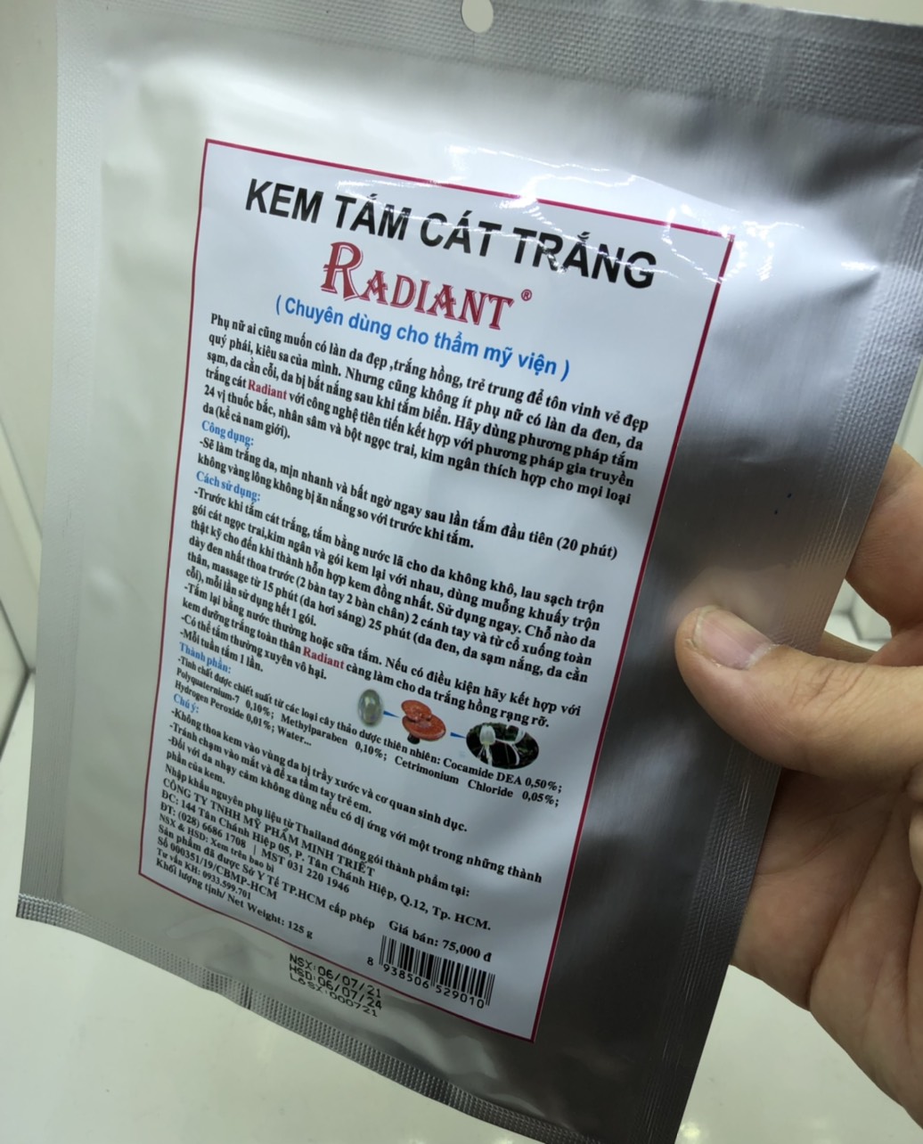 Tắm Trắng Ngọc Trai Radiant 125g