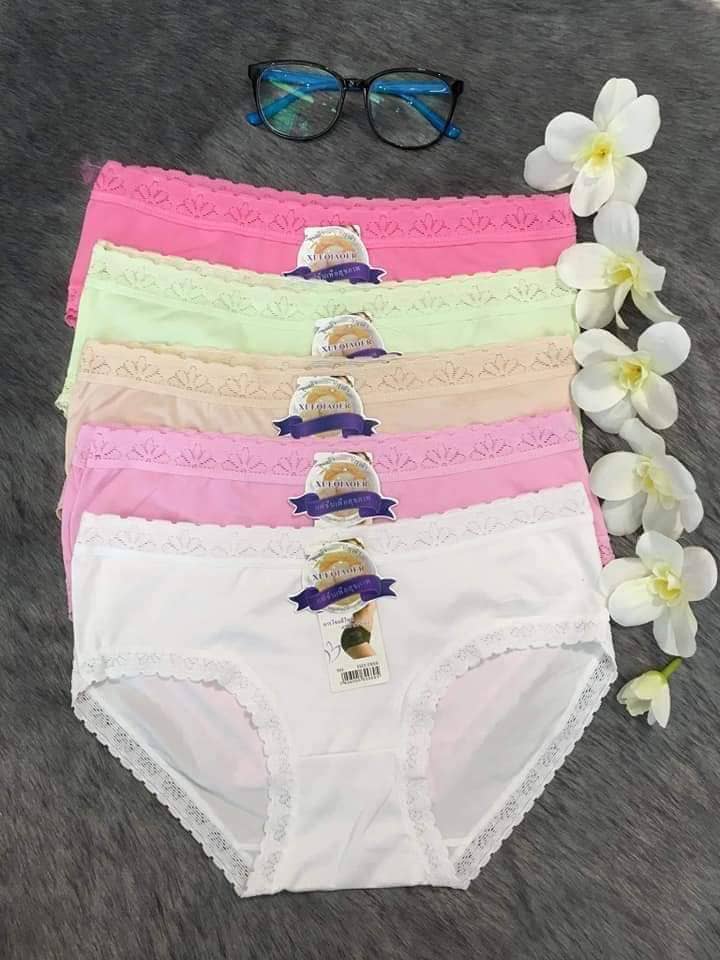 [Thanh lý] 10 Quần Lót Nữ Cotton Đẹp (viền hoa)