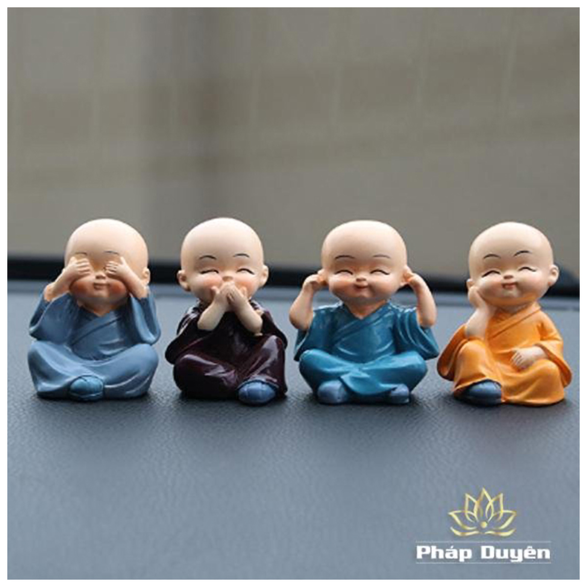 [Bộ 4 tượng] Bộ tượng 4 chú tiểu Tứ không