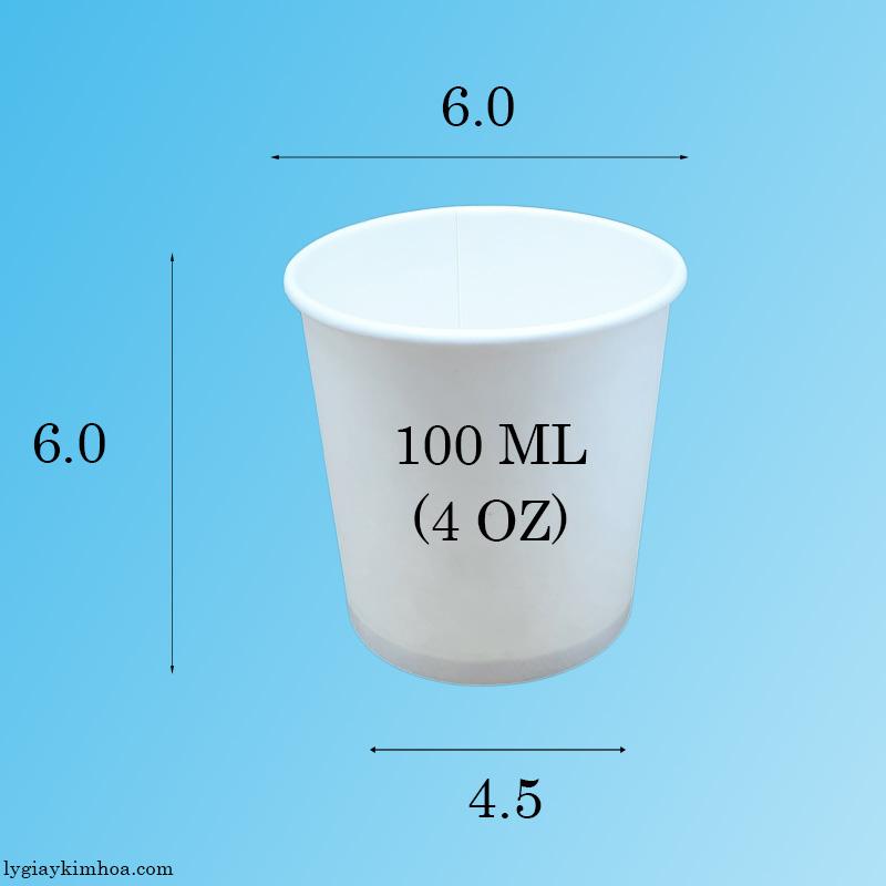[HCM]50 Ly Giấy 4oz 100ml