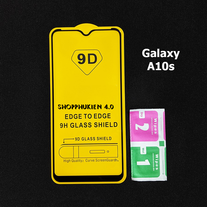 Kính Cường Lực Samsung A10S Full Keo 9D Thế Hệ Mới tặng Bộ phụ kiện dán