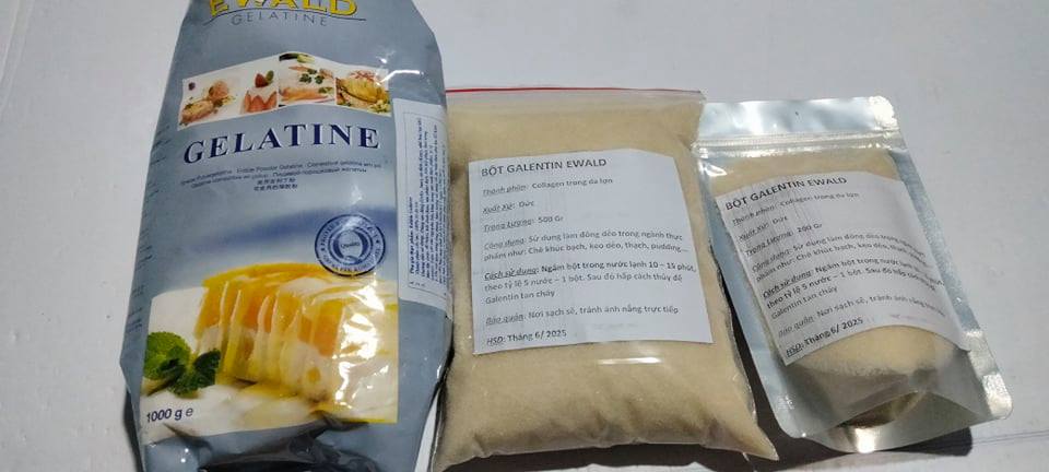 Bột Gelantin Đức( 500gr - 1kg)