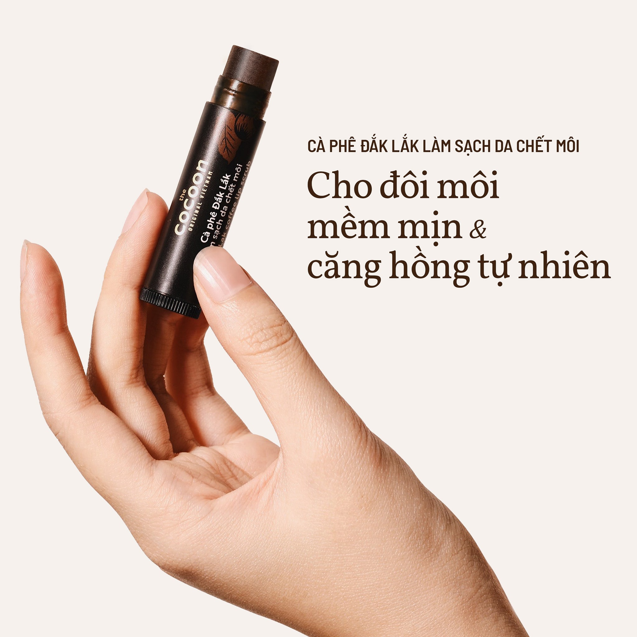 Cà Phê Đắk Lắk Tẩy Da Chết Môi Cocoon 5g