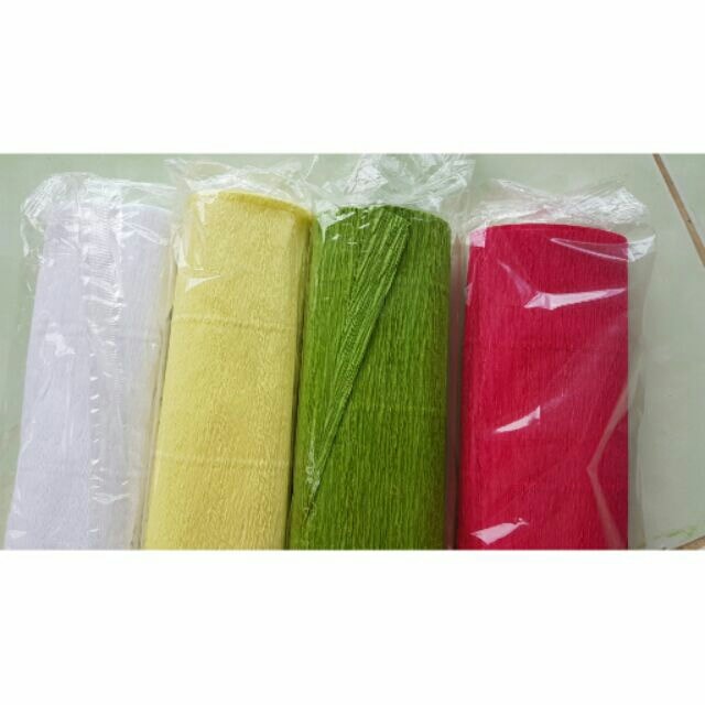 [HCM]5 cuộn giấy nhún đủ màu : 75k /1combo 5cuộn