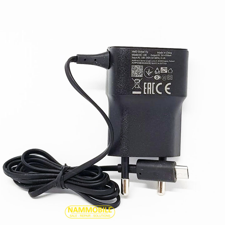 Sạc Nokia Lumia Micro USB Liền Dây AC-15E Zin