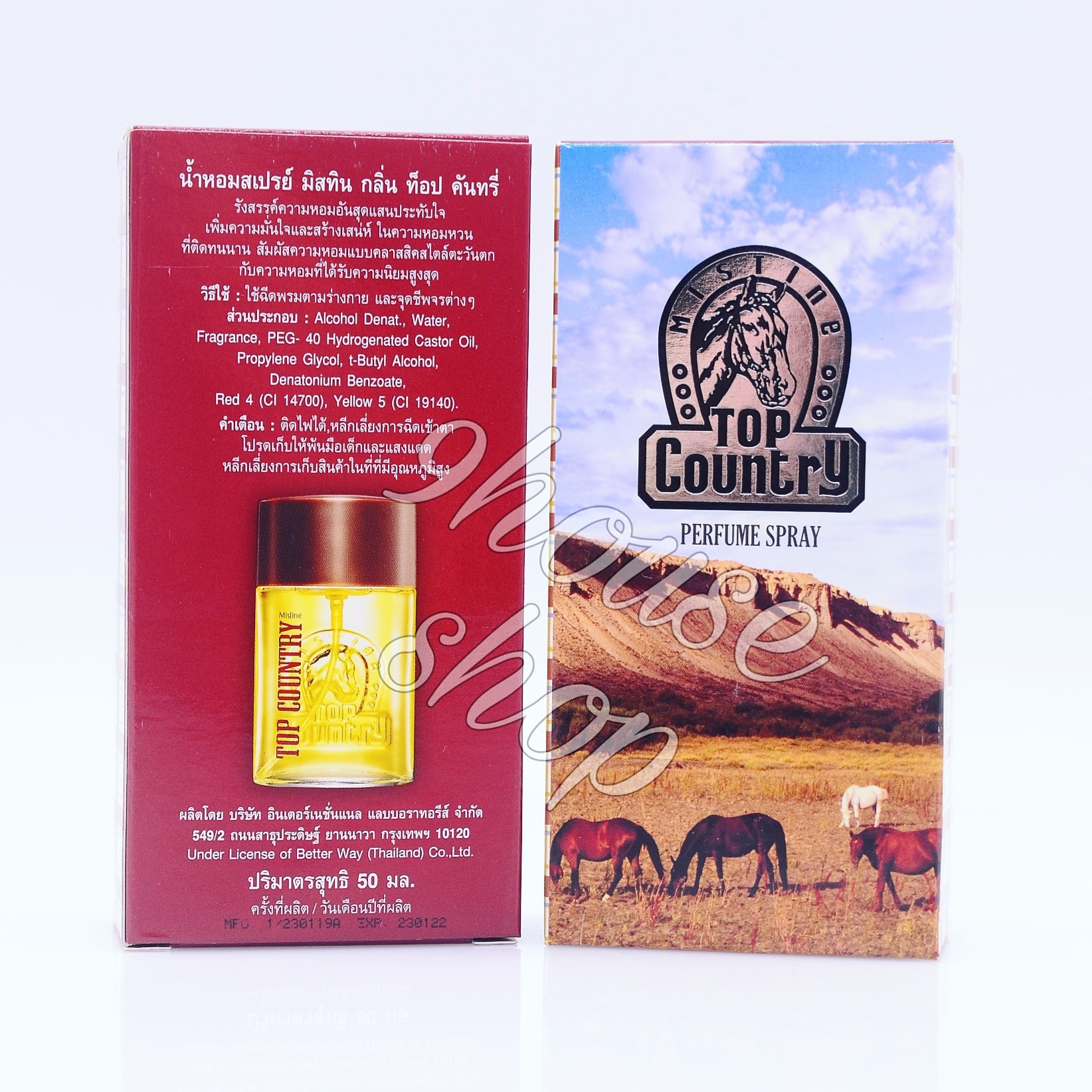 01 chai nước hoa nam top country mistine thái lan 50ml