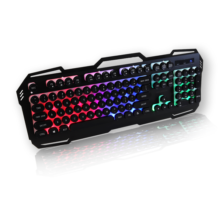 Bàn phím giả cơ bàn phím chơi game bàn phím có đèn led G360 J-32 kết nối cổng USB (Màu đen) sẵn hàng