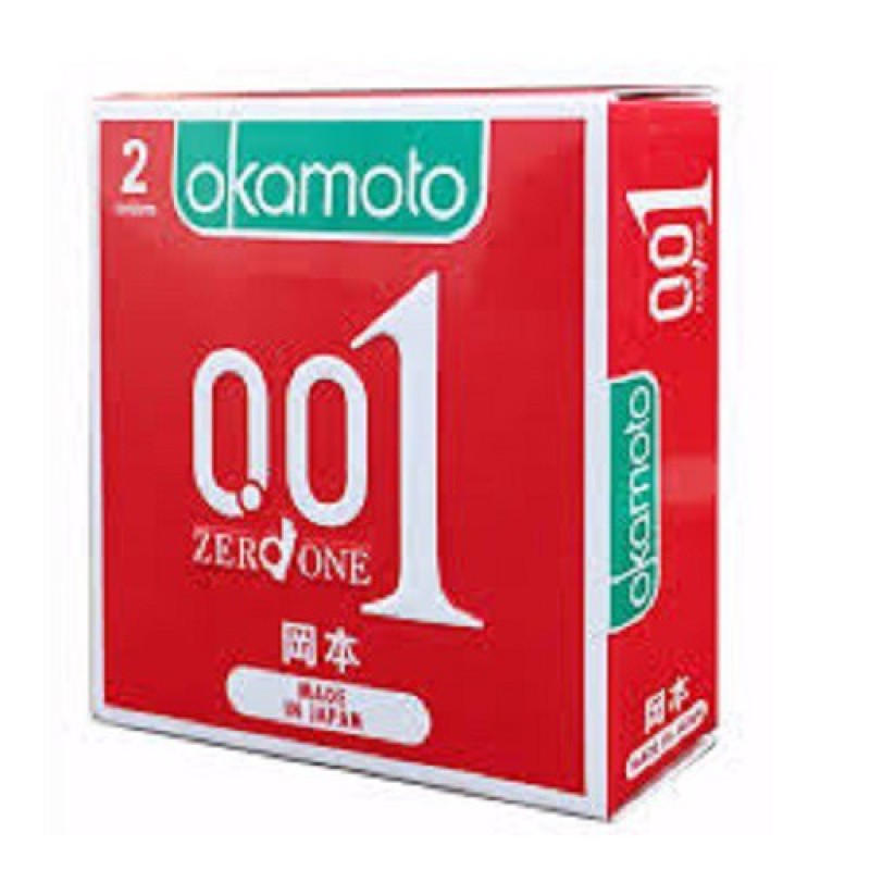 Hộp 2 bao cao su Okamoto 0.01 siêu mỏng nhất thế giới, sản phẩm cam kết đúng như mô tả, chất lượng đảm bảo, an toàn sức khỏe người dùng nhập khẩu