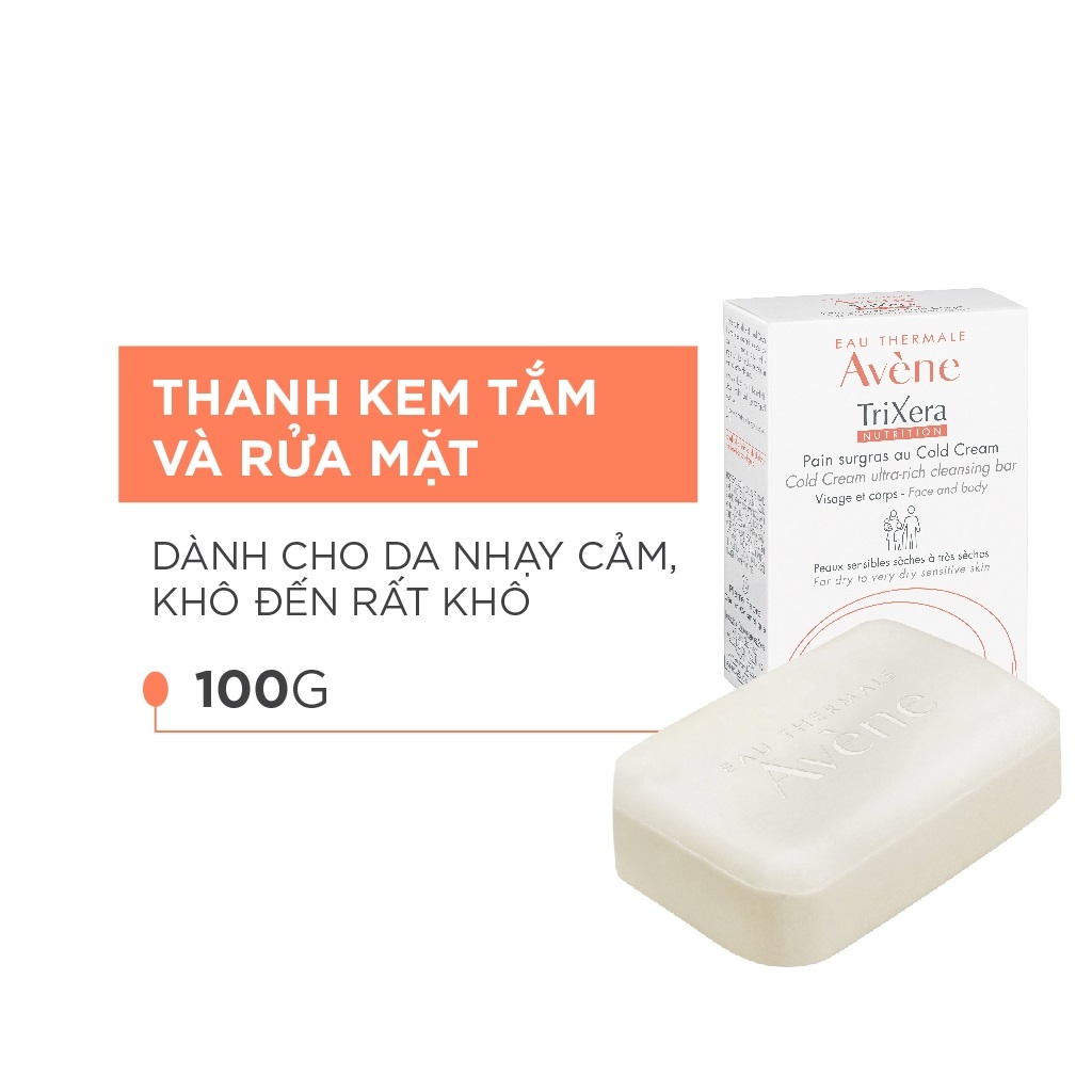Thanh Kem Tắm Avene Cho Da Khô Cold Cream 100g