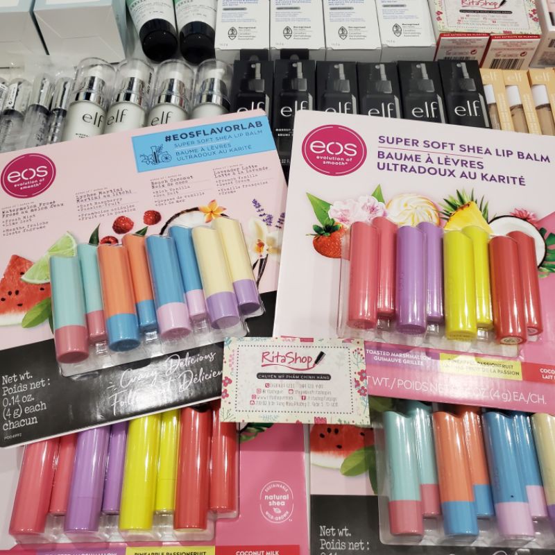 Son dưỡng môi EOS Flavor Lab Lip Balm nhiều mùi [lẻ không hộp]