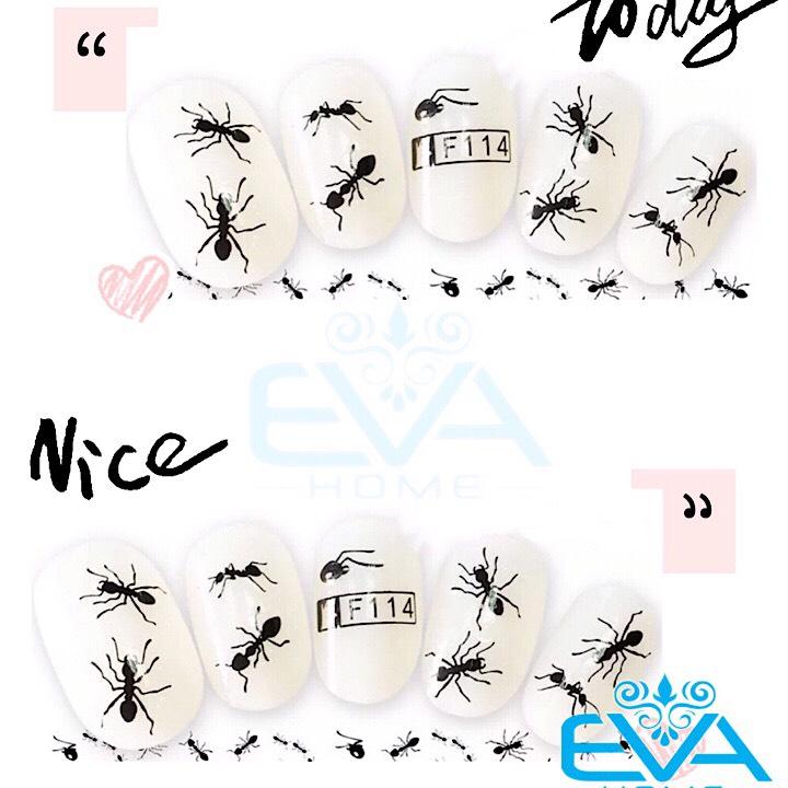 [HCM]Miếng Dán Móng Tay 3D Nail Sticker kien den F114