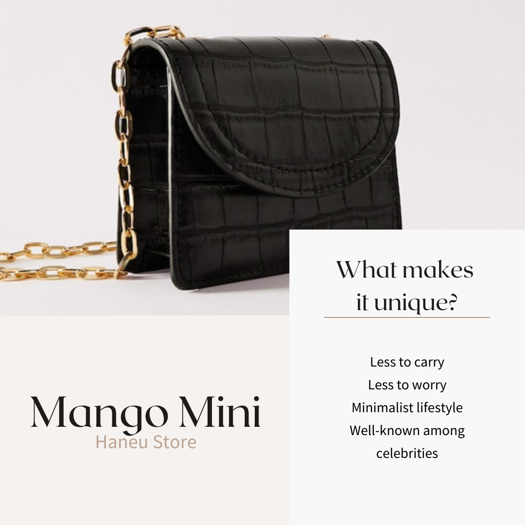 Túi Mango mini Auth store Germany (fullbill và ảnh thật)