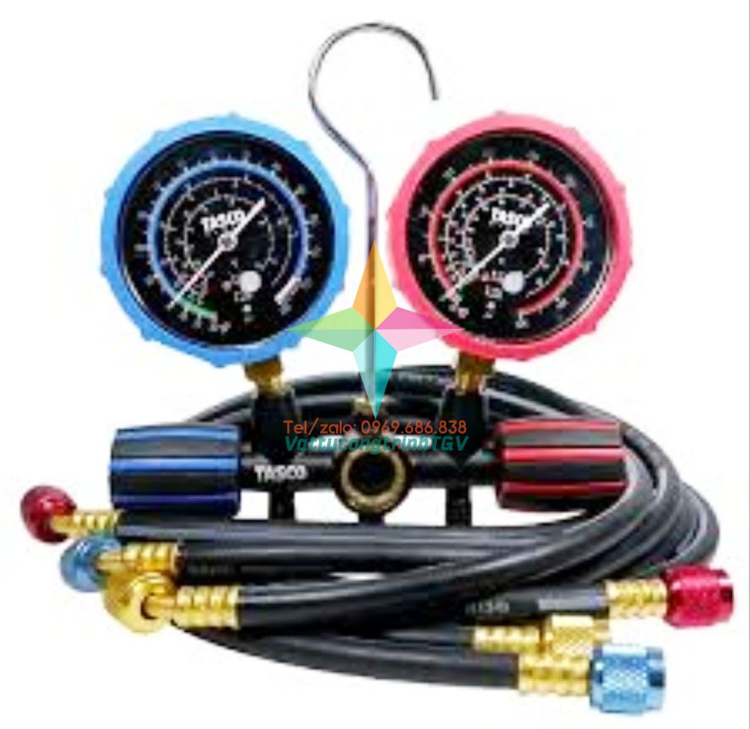 Bộ đồng hồ đôi đo áp suất Gas R22 cao cấp TASCO TB120SM