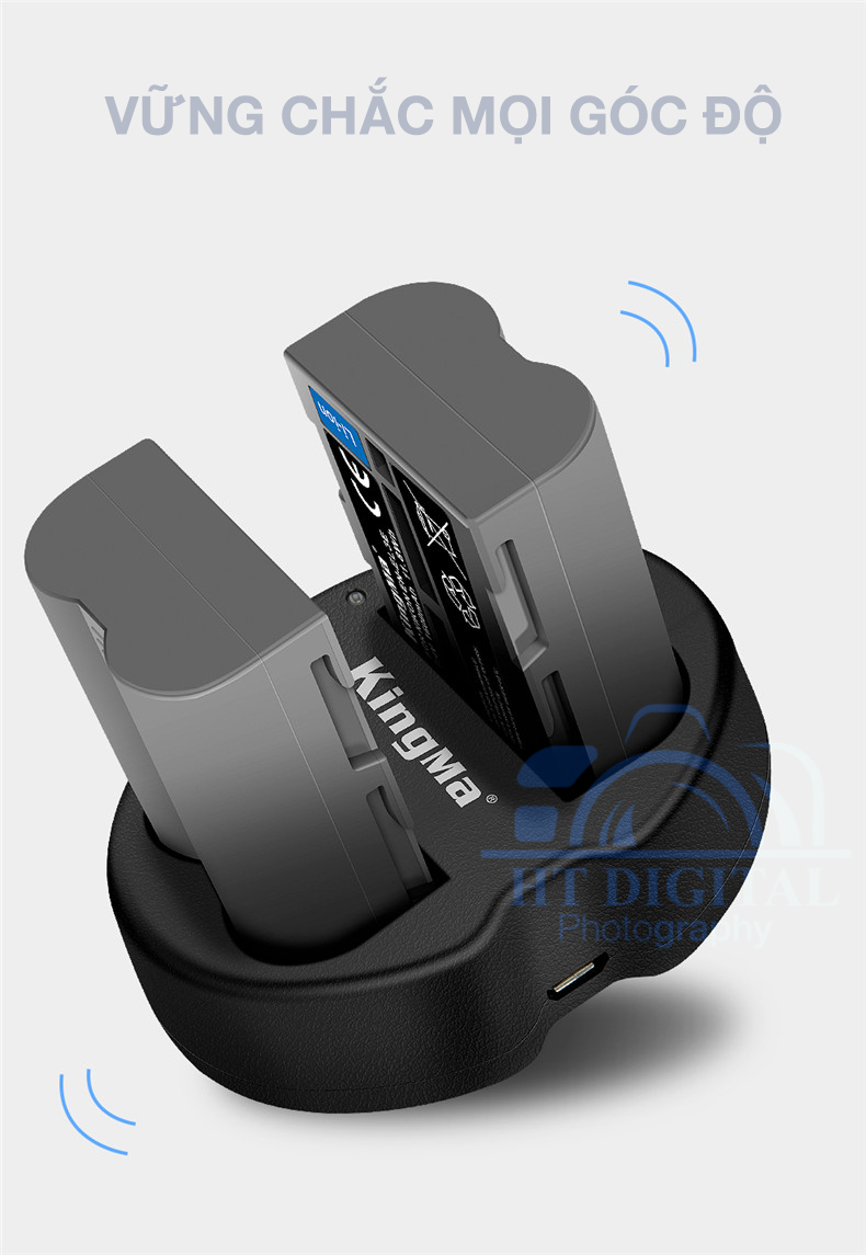Battery Charger for Nikon En-El3E Camera Batteries