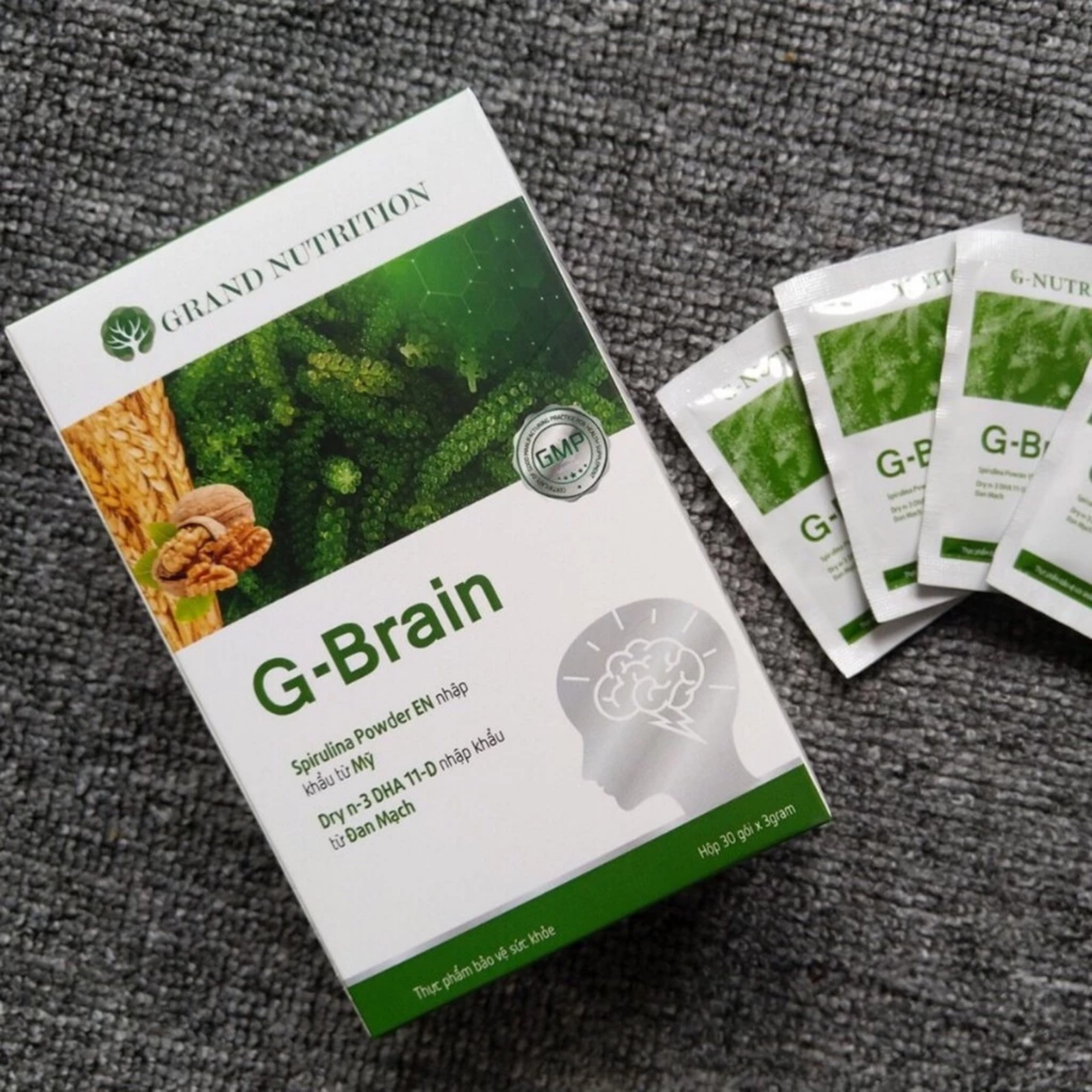 [GIÁ SỈ] CỐM TRÍ NÃO G BRAIN (CỐM TĂNG TRƯỞNG TRÍ NÃO GBRAIN) G-Brain (HỘP 30 GÓI)- SHOP BÉ SỮA
