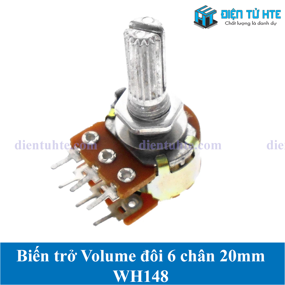 Combo 4 Biến trở - Triết áp volume đôi WH148 6 chân dài 20mm