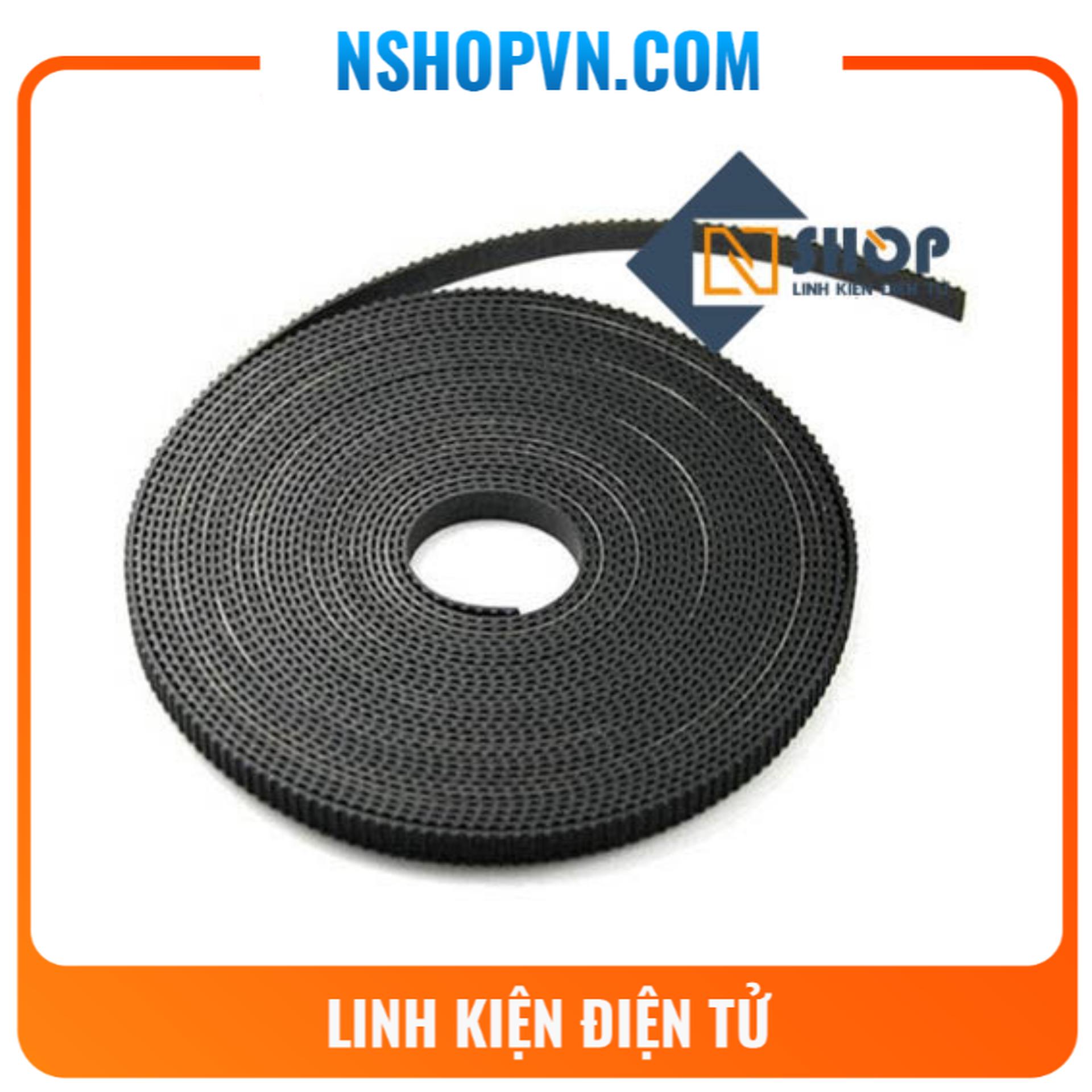 Dây đai GT2 bước răng 2mm rộng 6mm (mét)