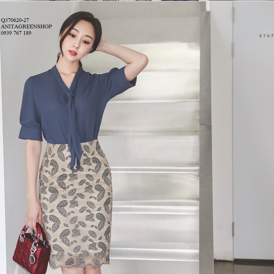 Q370620 áo sơ mi voan thiết kế