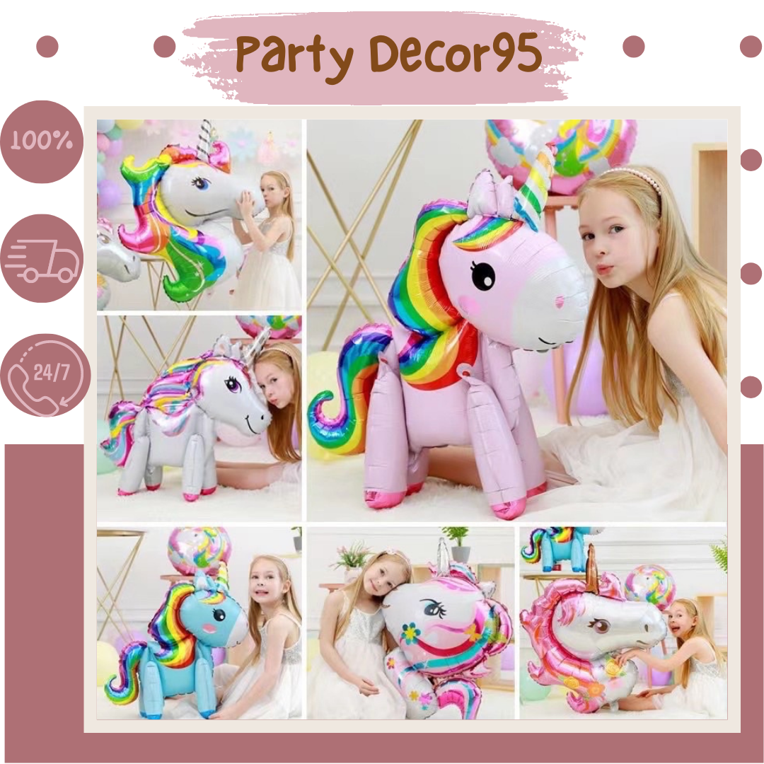 Bóng ngựa Pony 4D trang trí sinh nhật