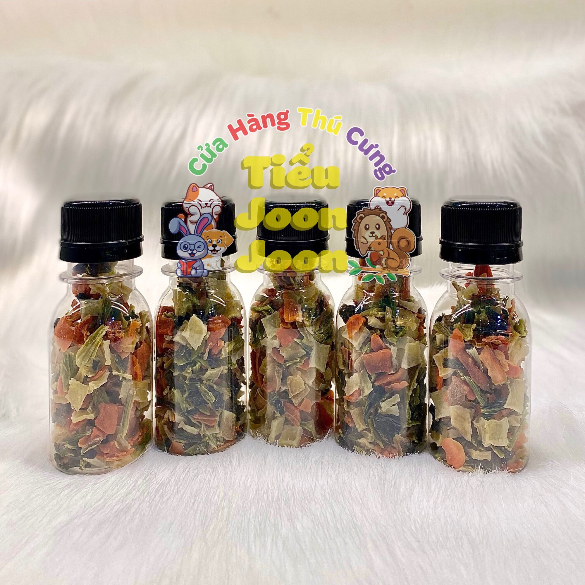 Rau củ sấy cho Hamster 🐹 - Giúp các bé ăn ngon và bổ sung dinh dưỡng vitamin khoáng chất.