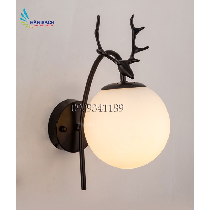 Đèn treo gắn tường phòng khách phòng ngủ cầu thang hành lang - Tặng bóng