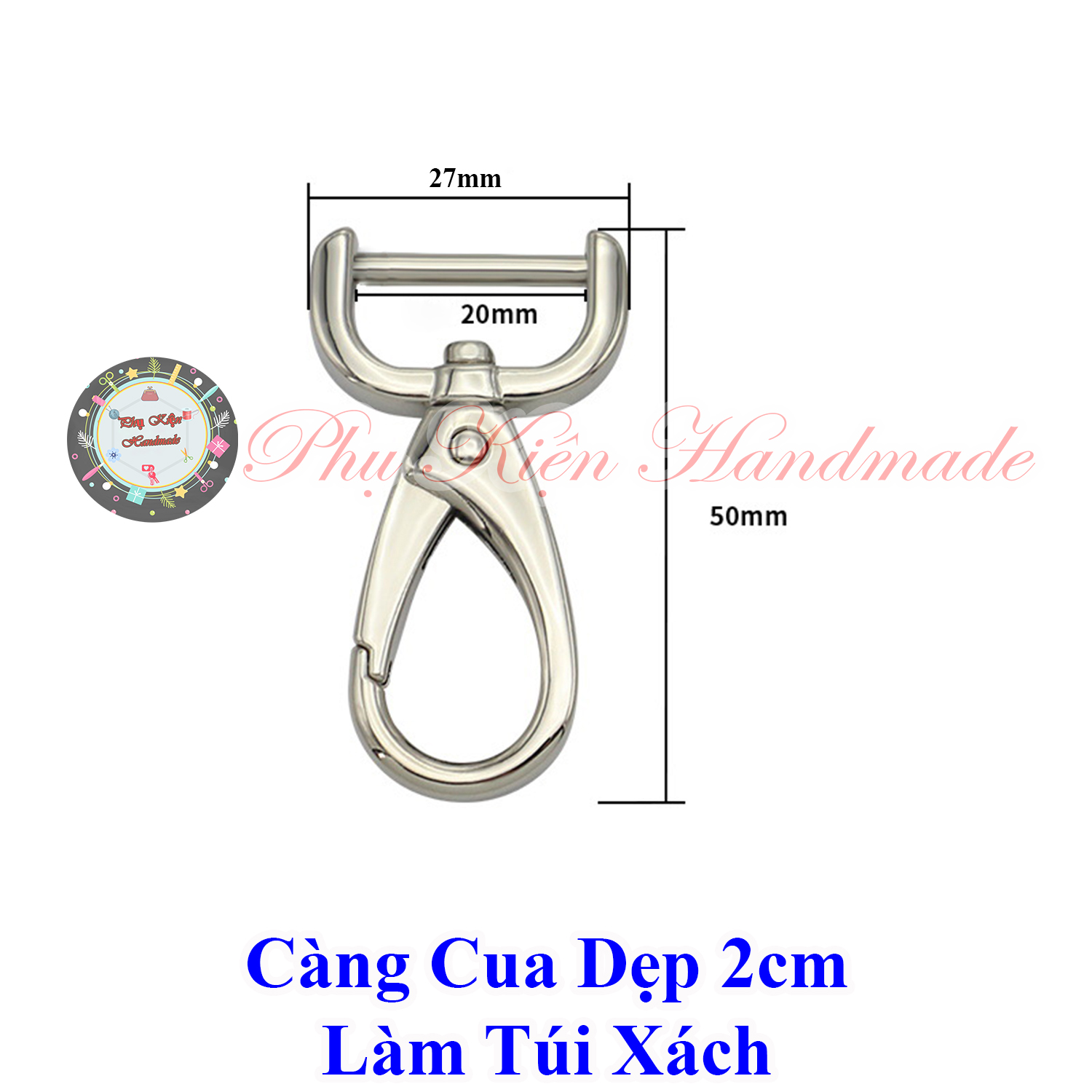 2cm Flat Crab Claws for Making Handbags (25K/Pair)