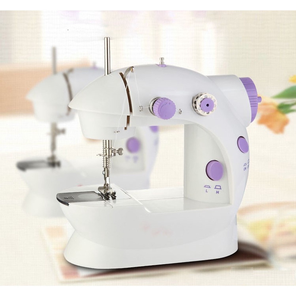 Máy may mini để bàn gia đình - máy khâu cầm tay mini gia đình siêu tiện lợi