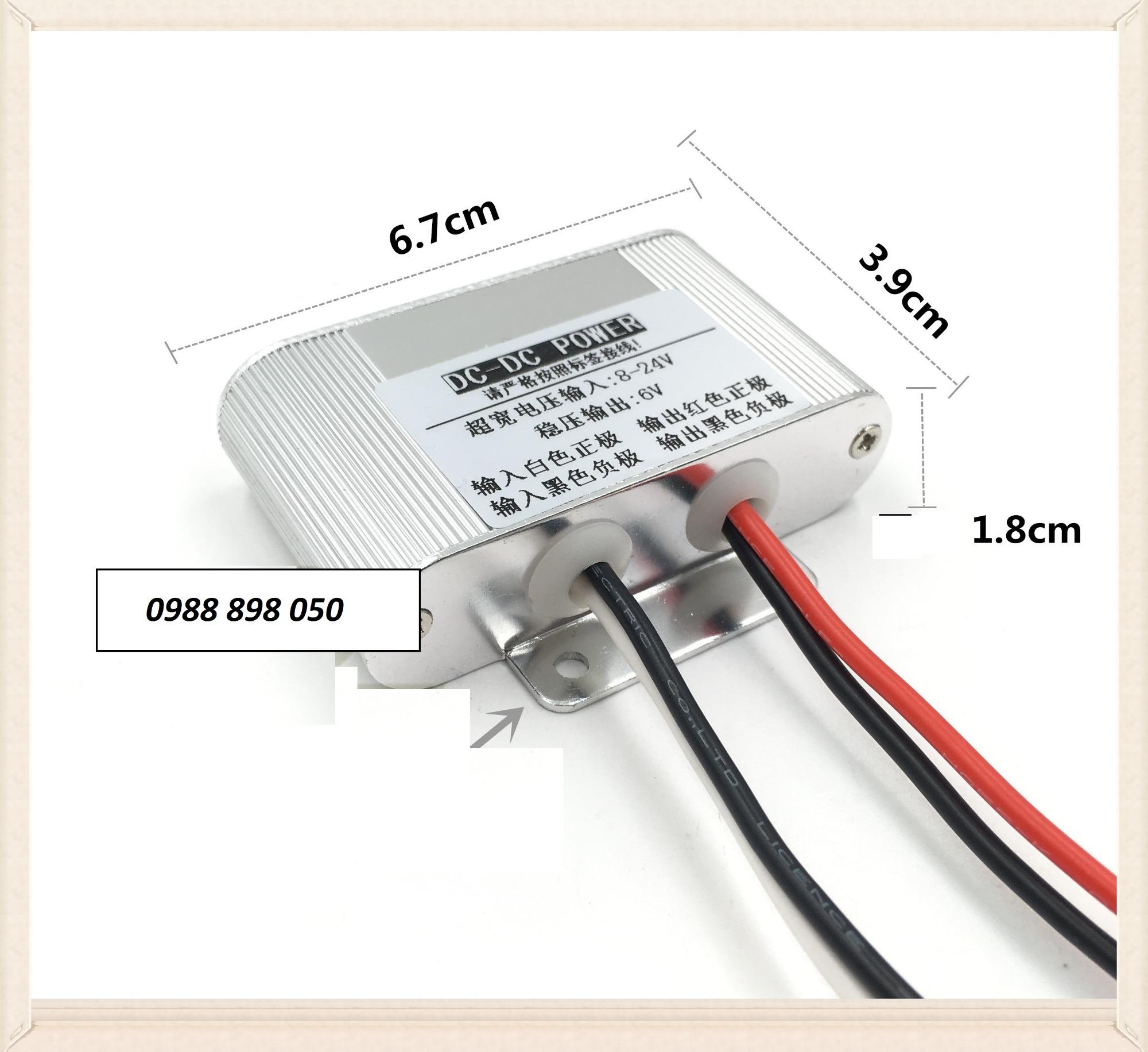 chuyển điện Điện Bình Acquy 12V Sang 6V
