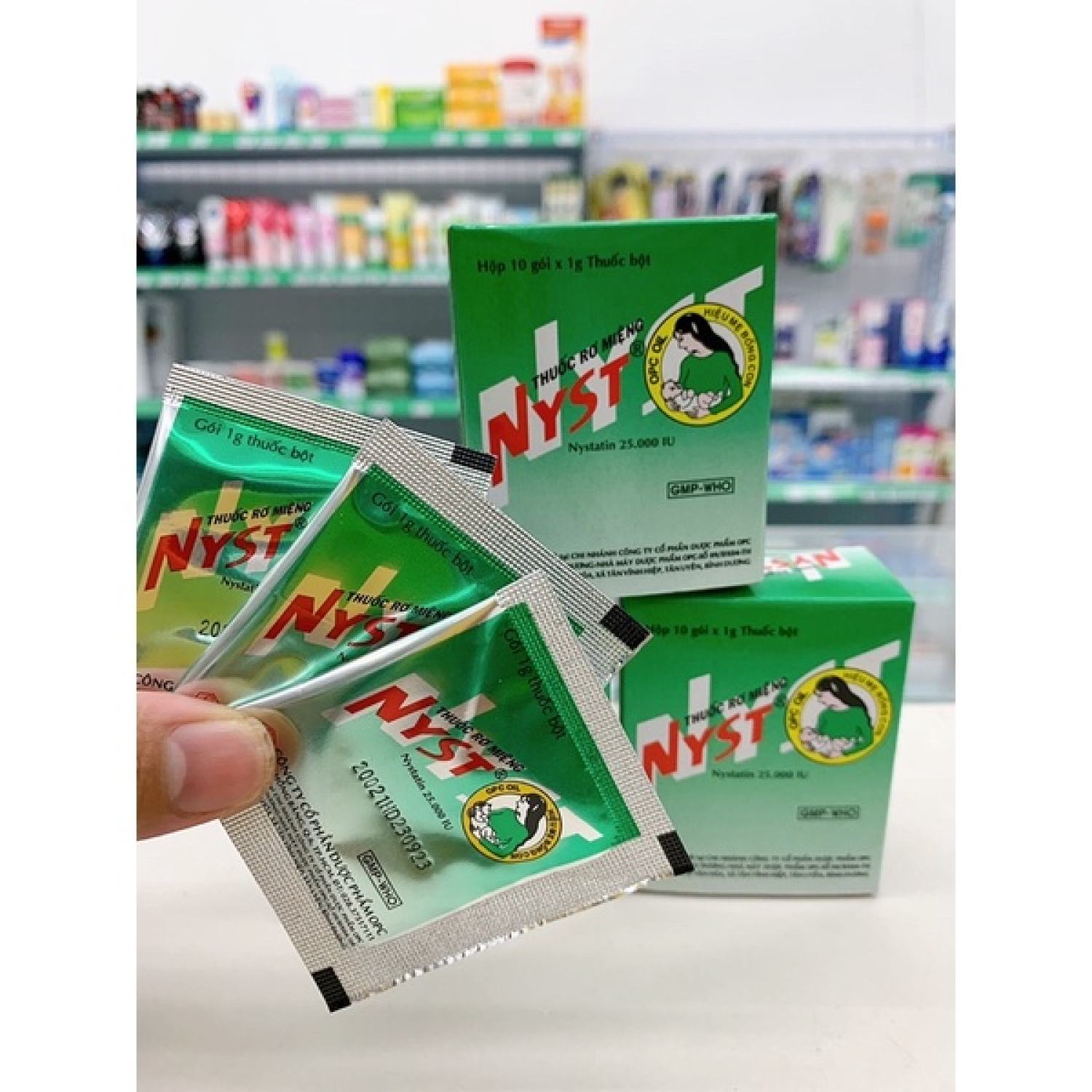 RƠ MIỆNG NYST - Hộp 10 gói