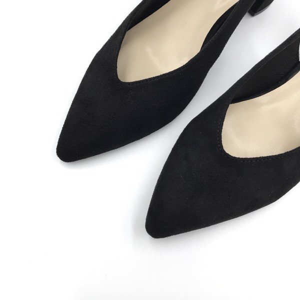 [HCM]Giày Slingback cao gót 5cm mũi nhọn 2September Yala V Black