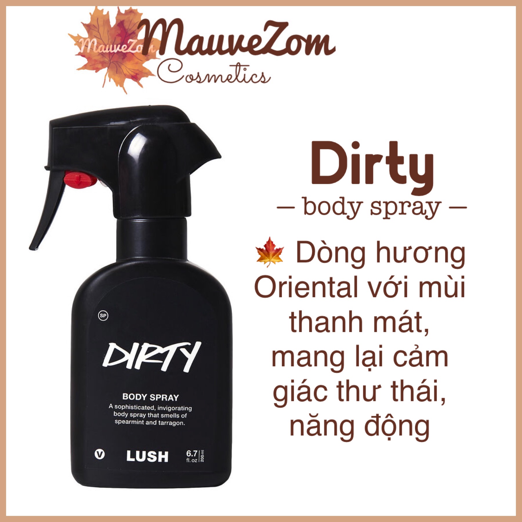[HCM]Xịt toàn thân Dirty body spray - LUSH