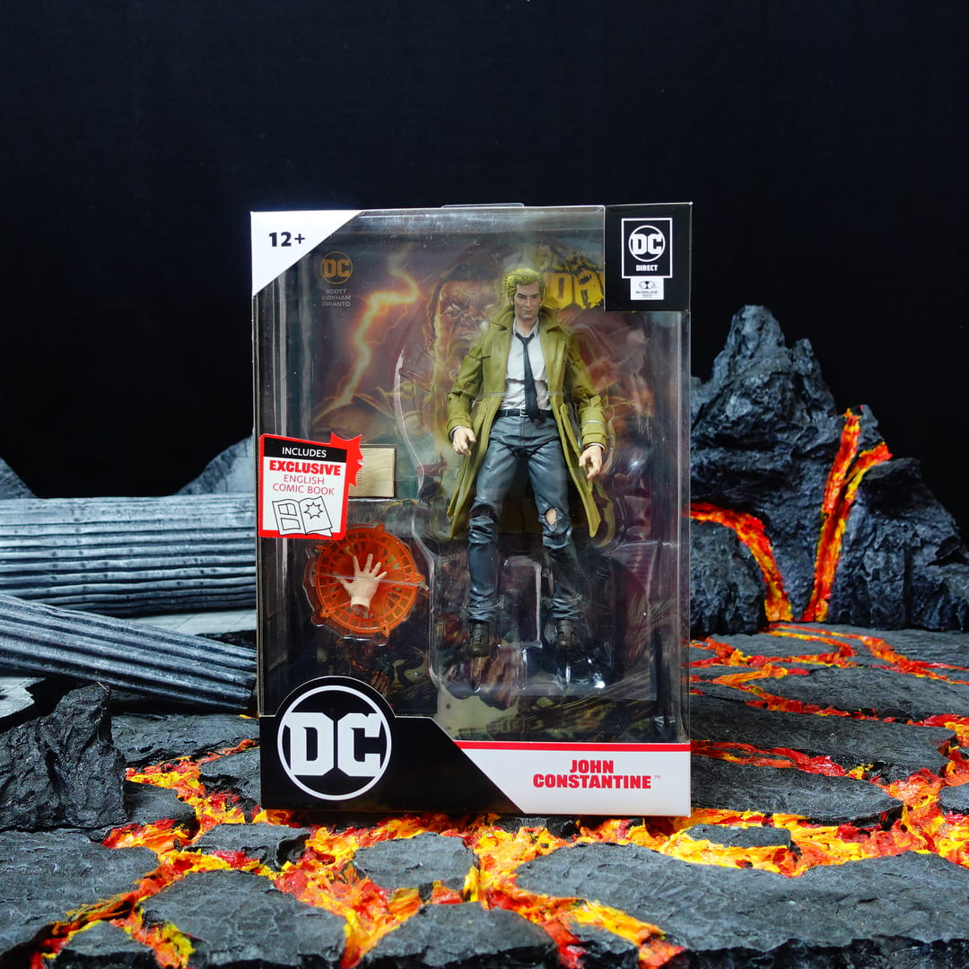 Mô hình Mcfarlane Page Punchers John Constantine dòng DC Multiverse Black Adam Comic 18cm DCMF79