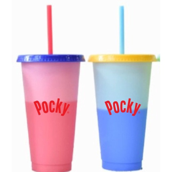 (1 ly màu bất kỳ) Ly Đổi Màu Pocky - màu bất kỳ