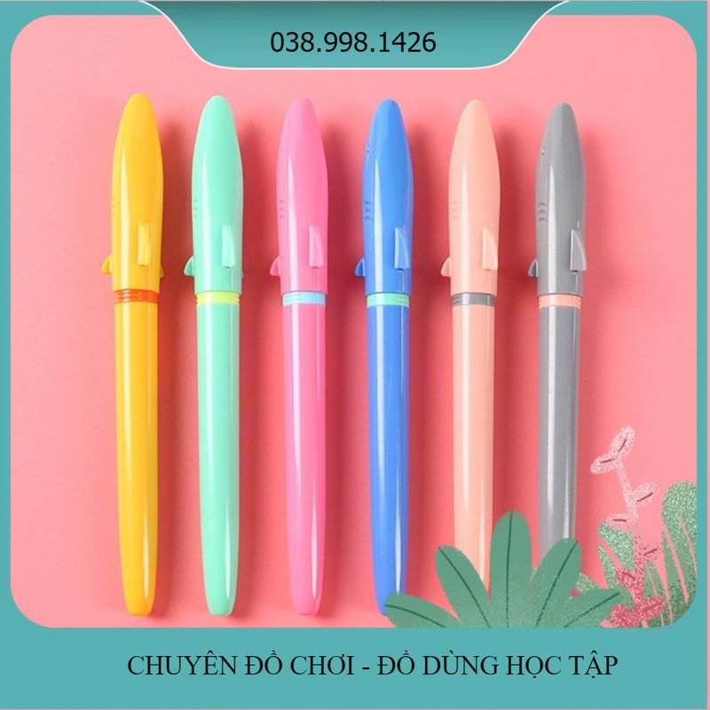 Bút máy cá mập ngòi kim tinh viết trơn