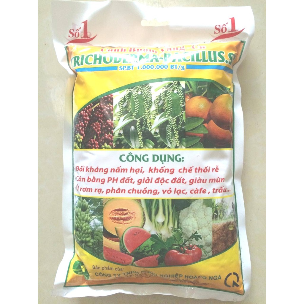 Nấm ủ Trichoderma 1kg ( Tặng 1 gói siêu kích rễ cây trồng) chuyên ủ phân chuồng, phân hữu cơ, hạn chế nấm đất